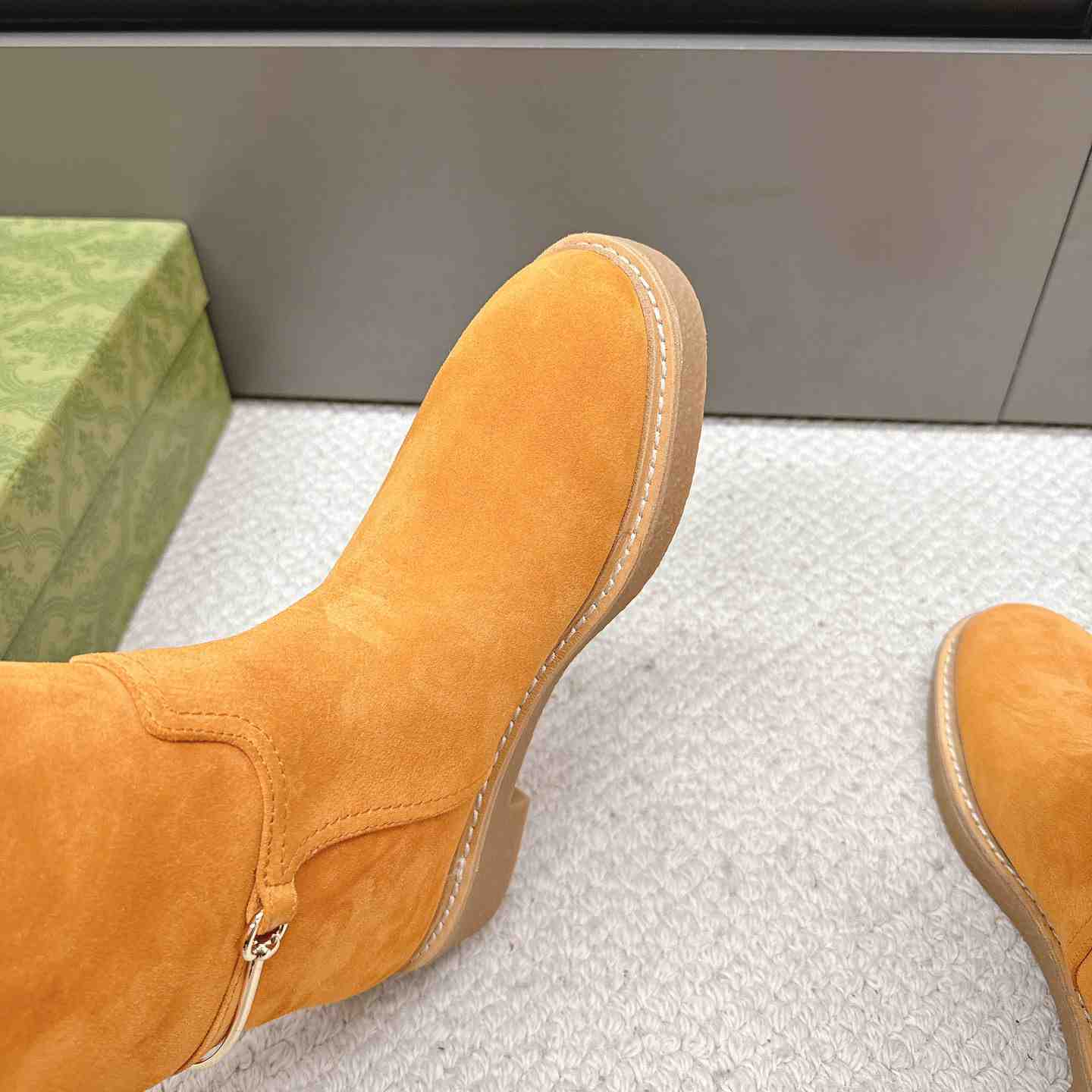 Gucci Women's Slim Horsebit Boot - PerfectKickZ