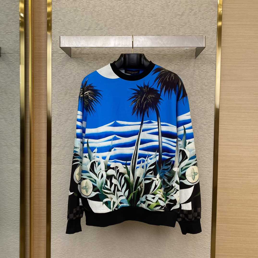Louis Vuitton Printed Technical Cotton Sweatshirt   1AFR72 - PerfectKickZ