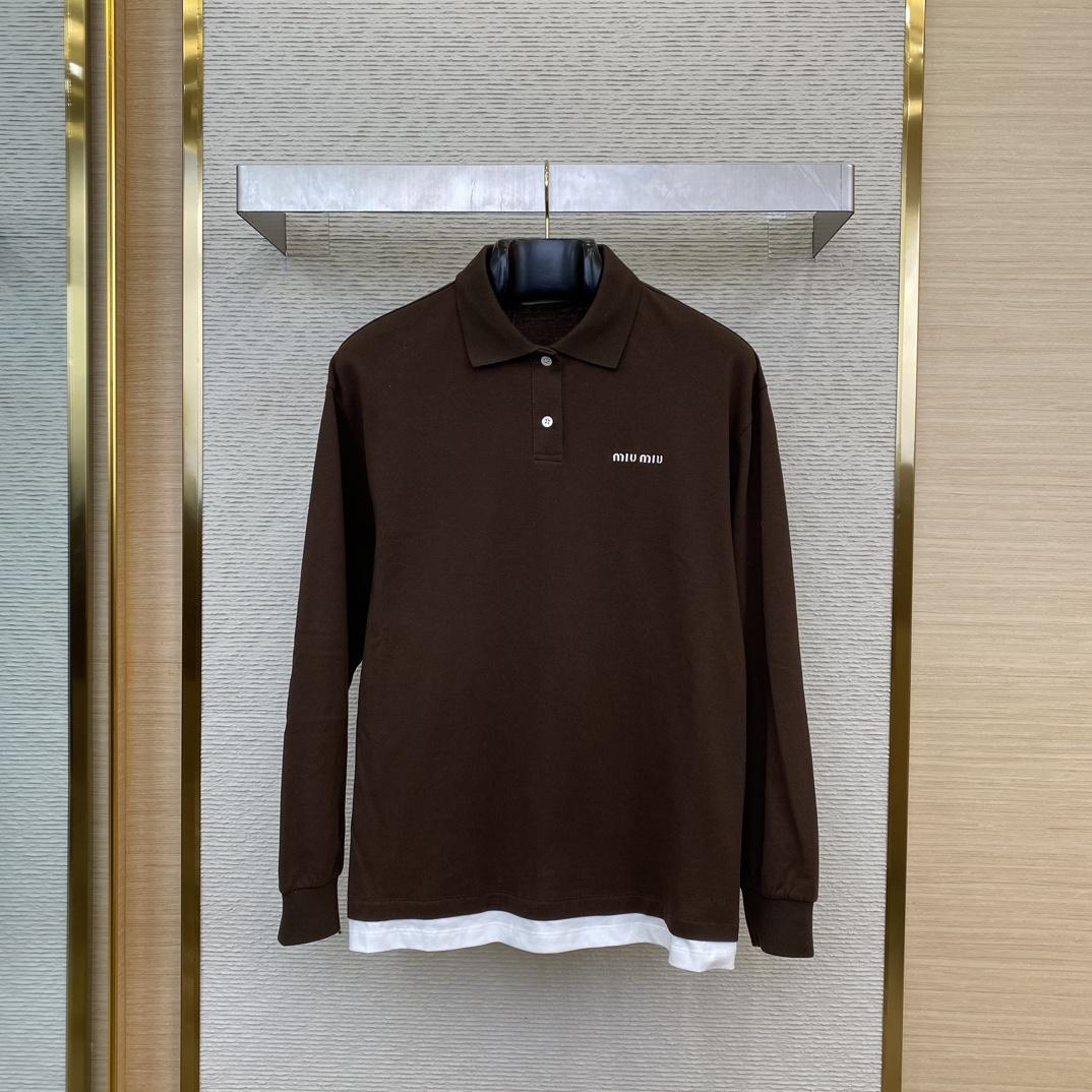 Miu Miu Piqué and Jersey Polo Shirt - PerfectKickZ