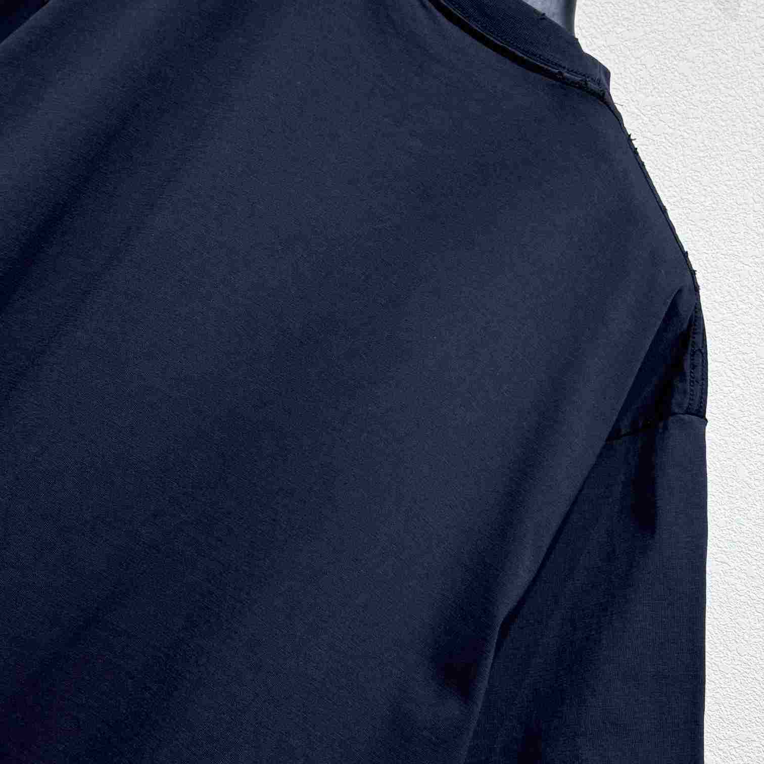 Balenciaga 3B Liquefied T-Shirt Oversized In Faded Black - 