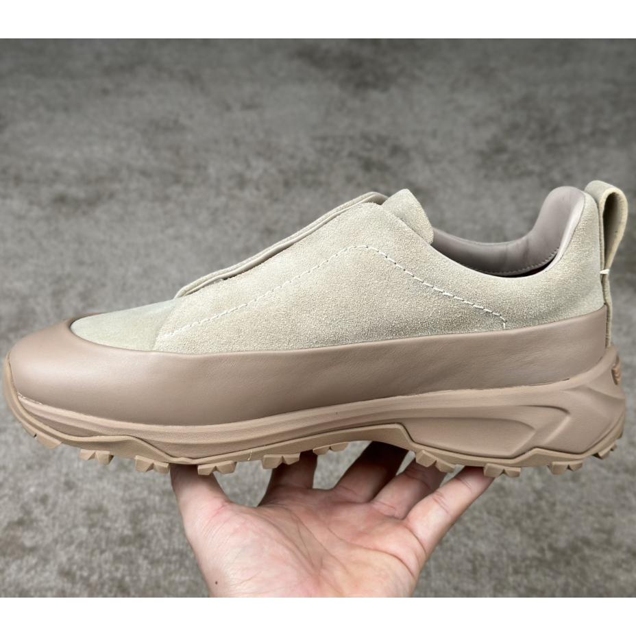 Zegna Suede And Leather Triple Stitch™ Monte Sneakers - PerfectKickZ