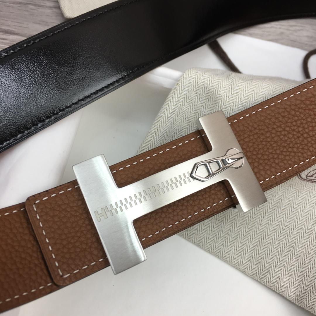 Hermes Leather H Buckle Belt - PerfectKickZ