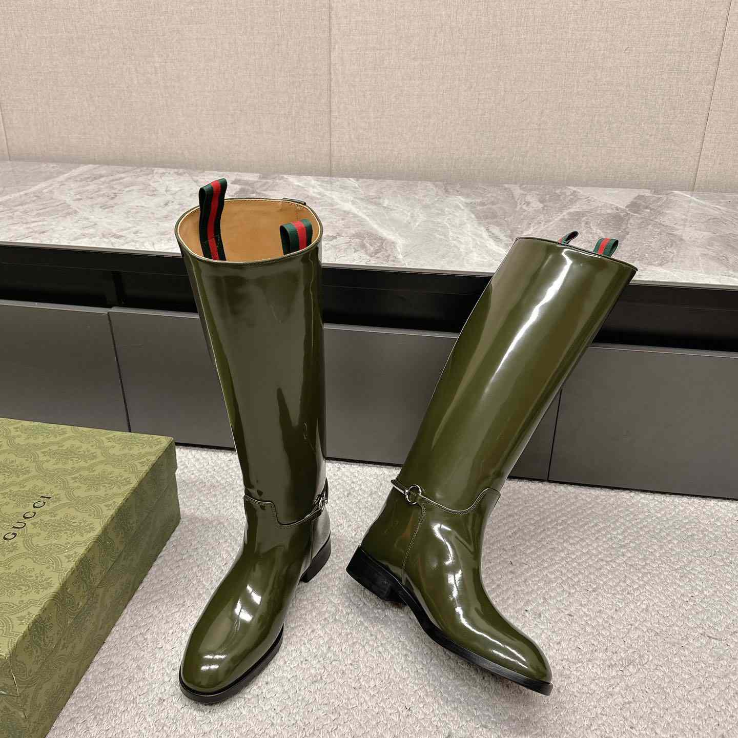 Gucci Women's Slim Horsebit Boot - 