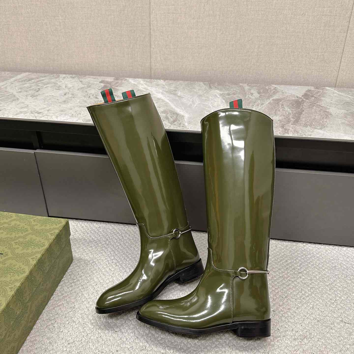 Gucci Women's Slim Horsebit Boot - 