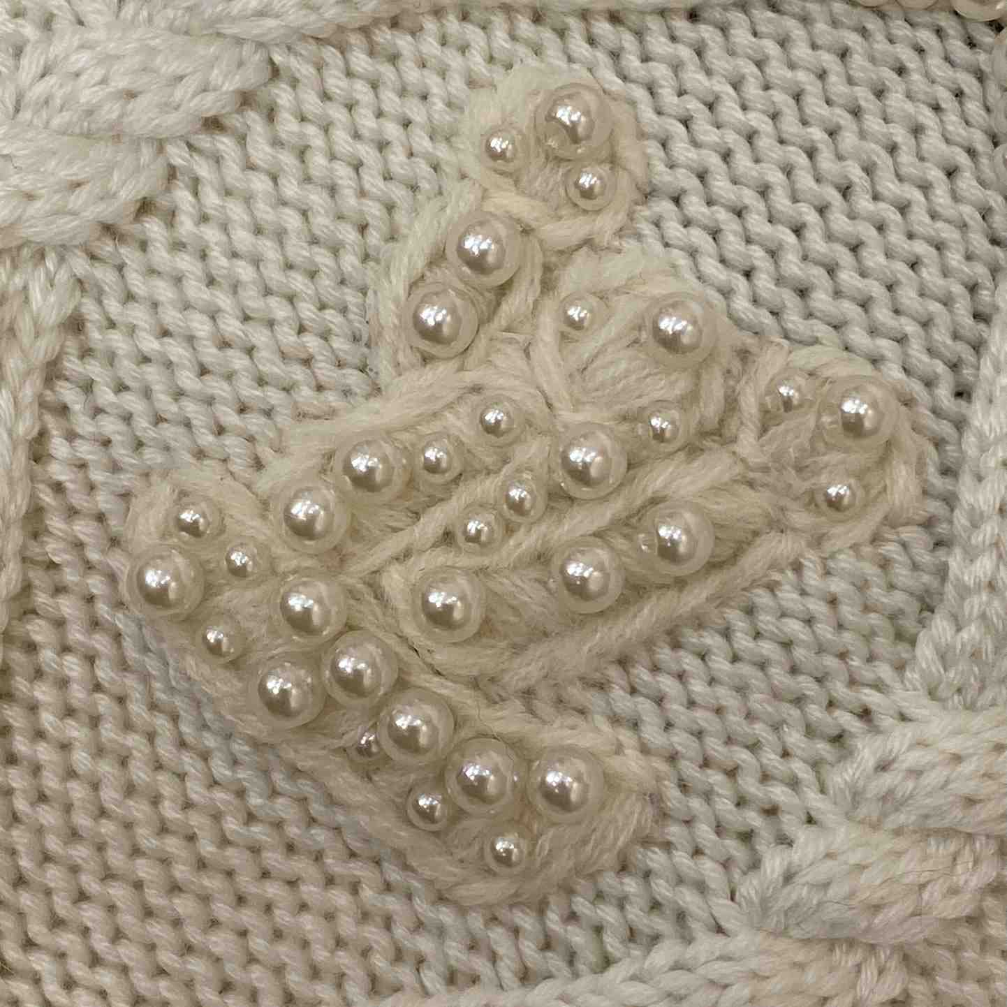 Louis Vuitton Embellished Cable Knit Wool Blend Pullover   - 