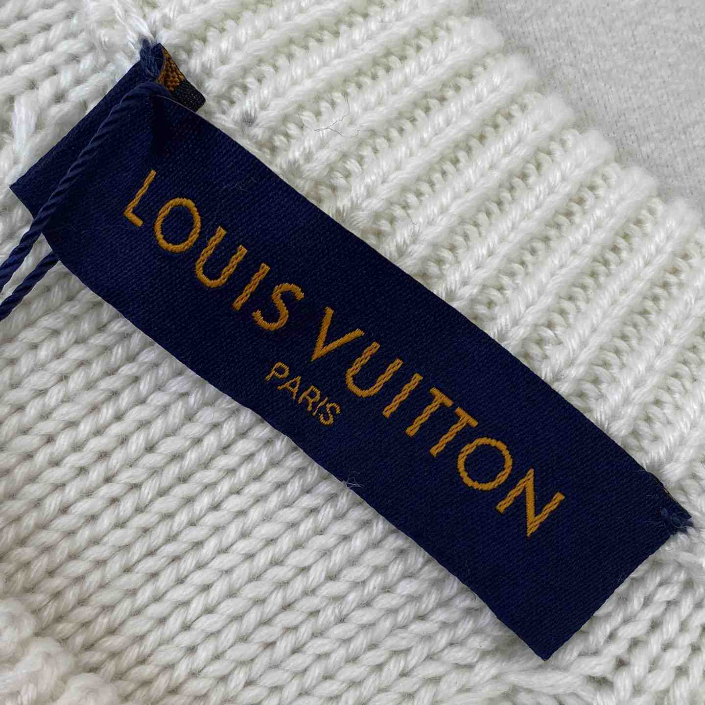 Louis Vuitton Embellished Cable Knit Wool Blend Pullover   - 