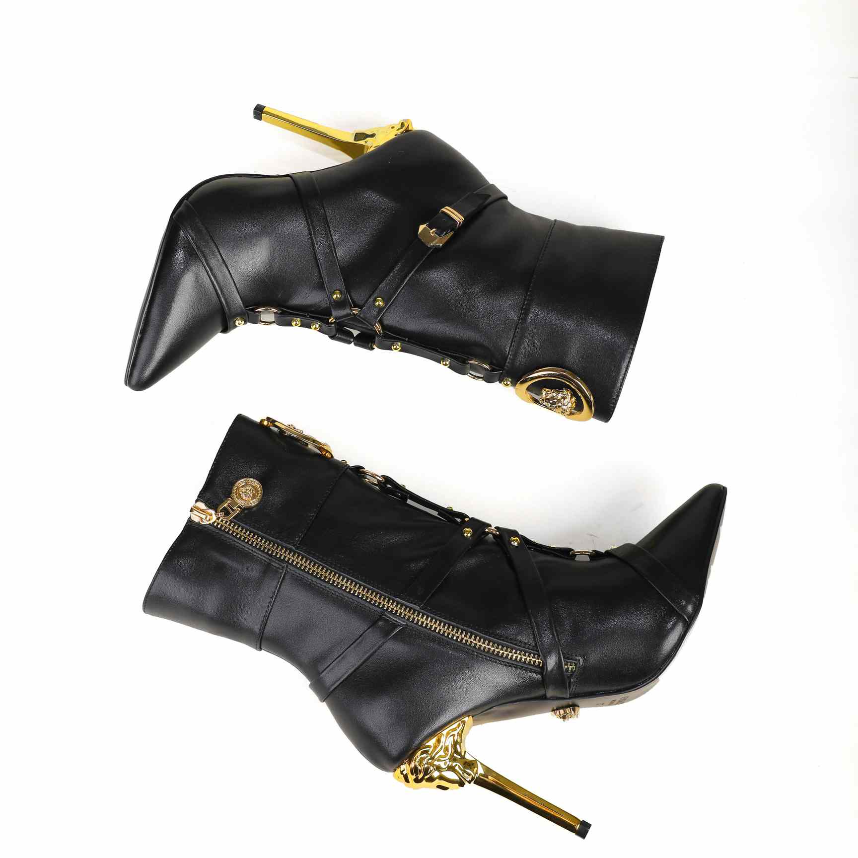 Versace Leather Ankle Boots - PerfectKickZ