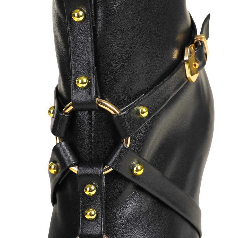 Versace Leather Ankle Boots - PerfectKickZ