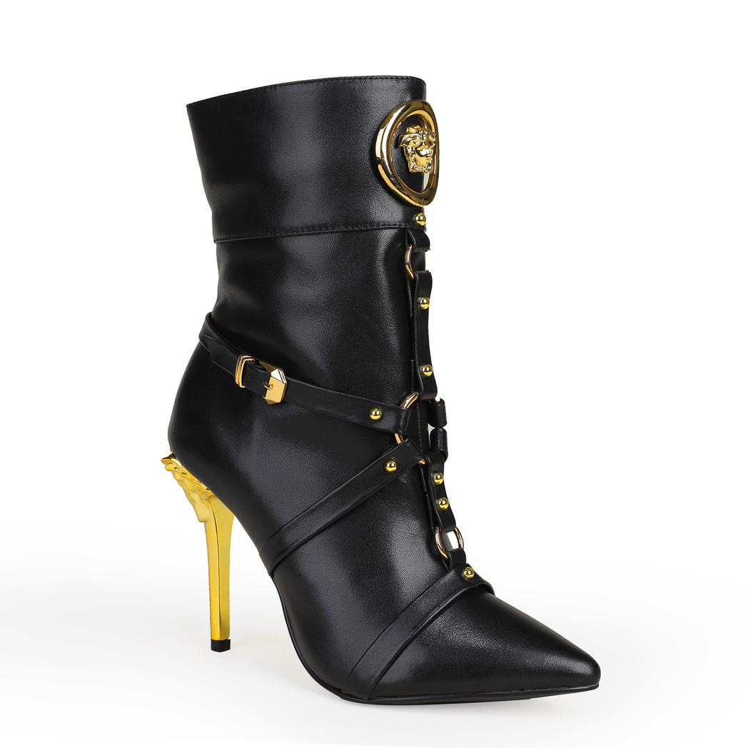 Versace Leather Ankle Boots - PerfectKickZ