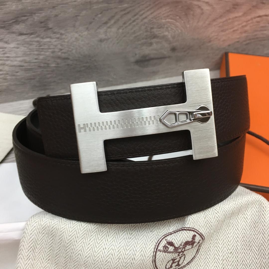 Hermes Leather H Buckle Belt - PerfectKickZ