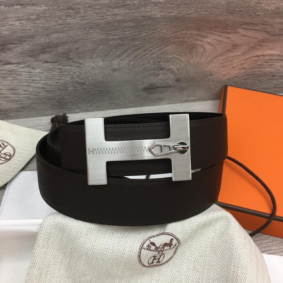 Hermes Leather H Buckle Belt - PerfectKickZ
