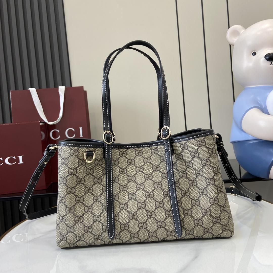 Gucci GG Emblem Small Tote Bag - PerfectKickZ