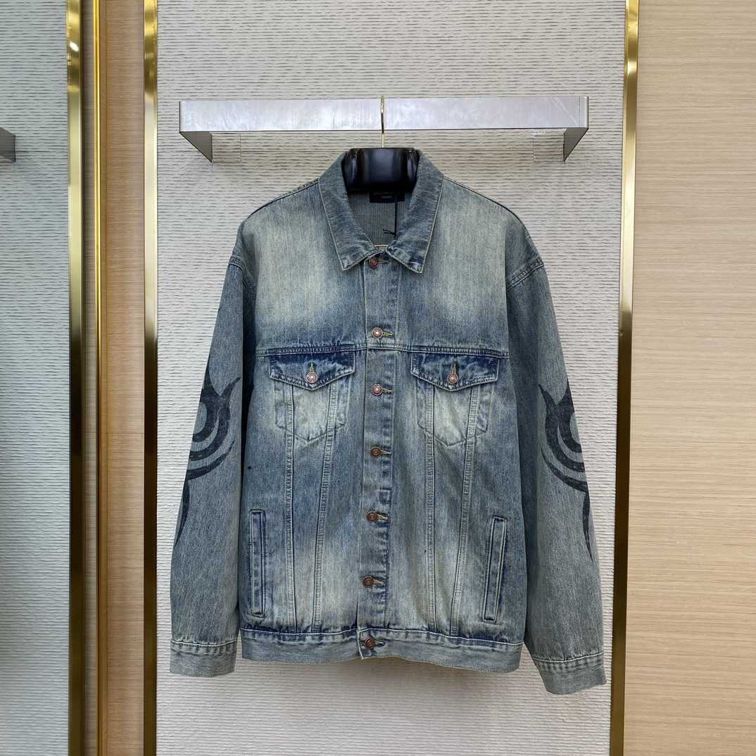 Balenciaga Y2K Oversized Jacket In Light Blue - PerfectKickZ