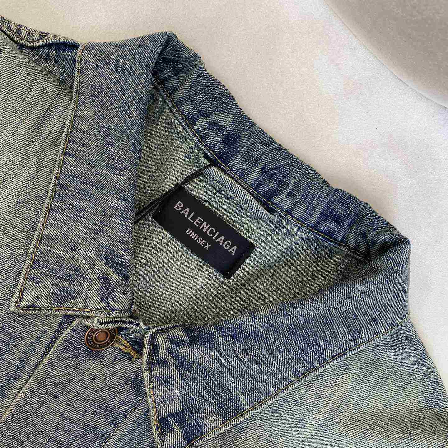 Balenciaga Y2K Oversized Jacket In Light Blue - 