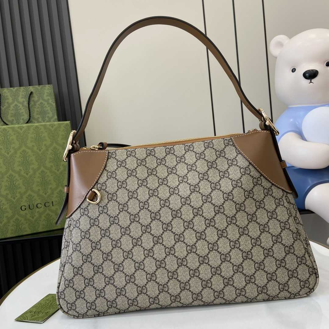 Gucci GG Emblem Large Shoulder Bag - PerfectKickZ