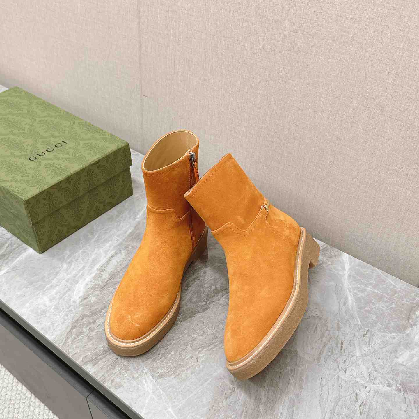Gucci Women's Slim Horsebit Ankle Boot - PerfectKickZ