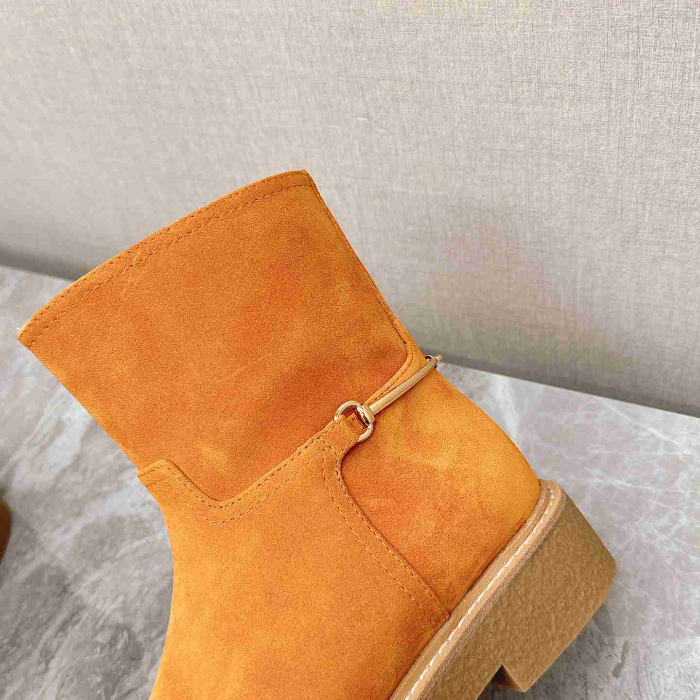 Gucci Women's Slim Horsebit Ankle Boot - PerfectKickZ