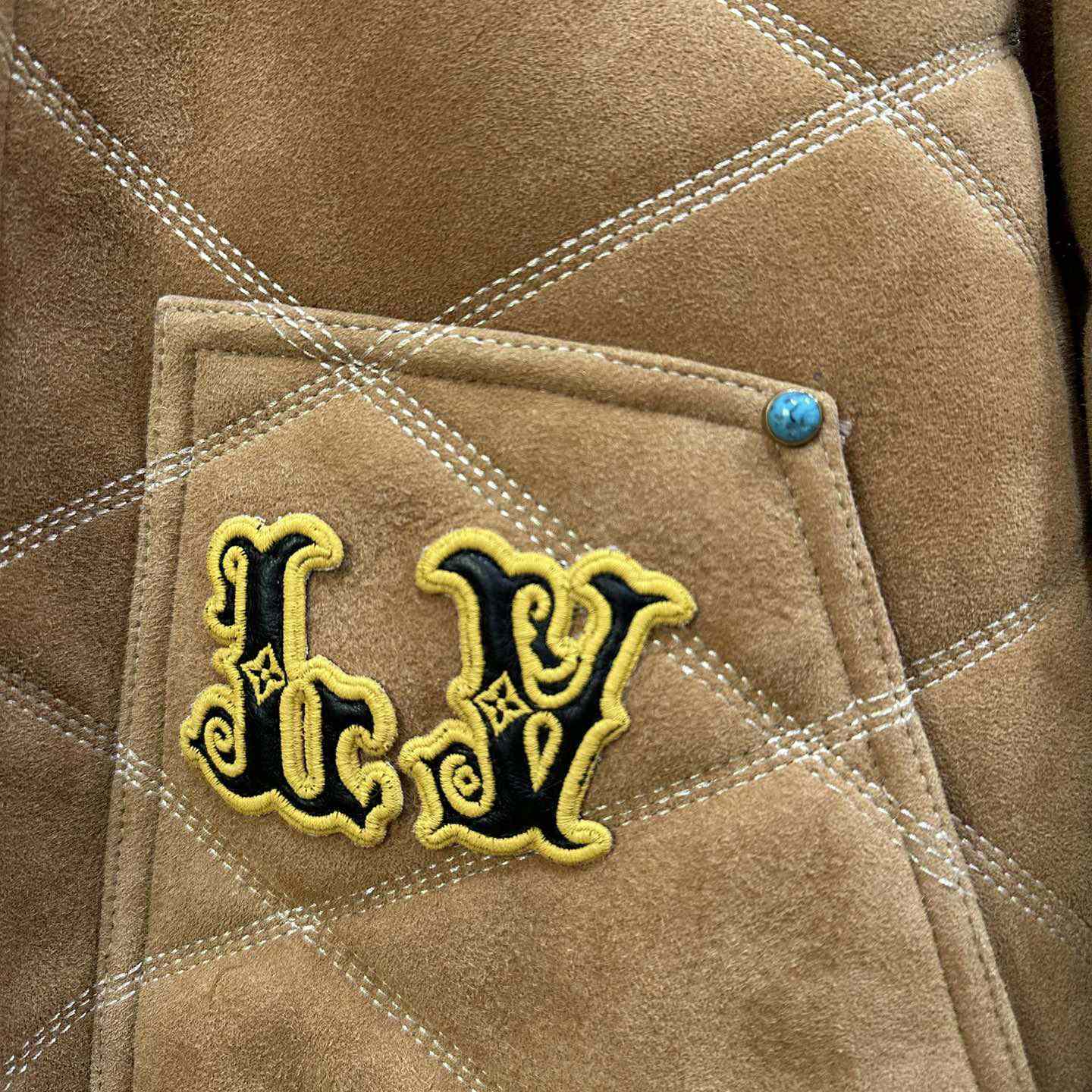 Louis Vuitton Embroidered Shearling Workwear Blouson   1AFXIM - PerfectKickZ