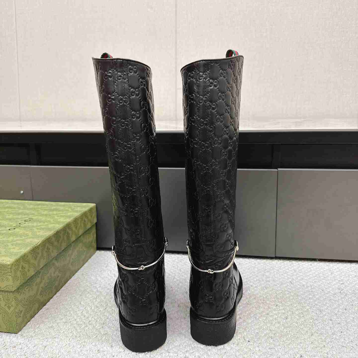 Gucci Women's Slim Horsebit Boot - PerfectKickZ