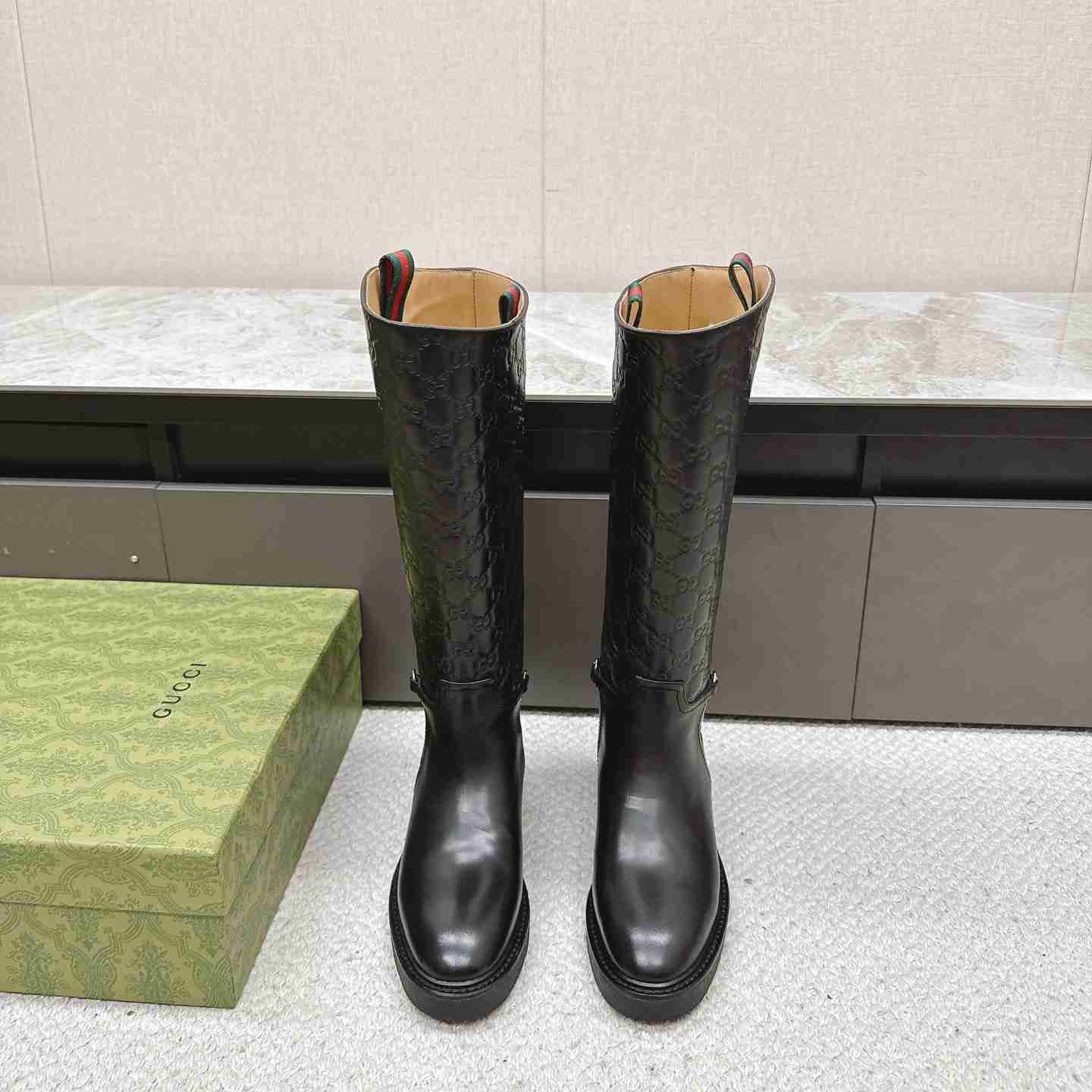 Gucci Women's Slim Horsebit Boot - PerfectKickZ