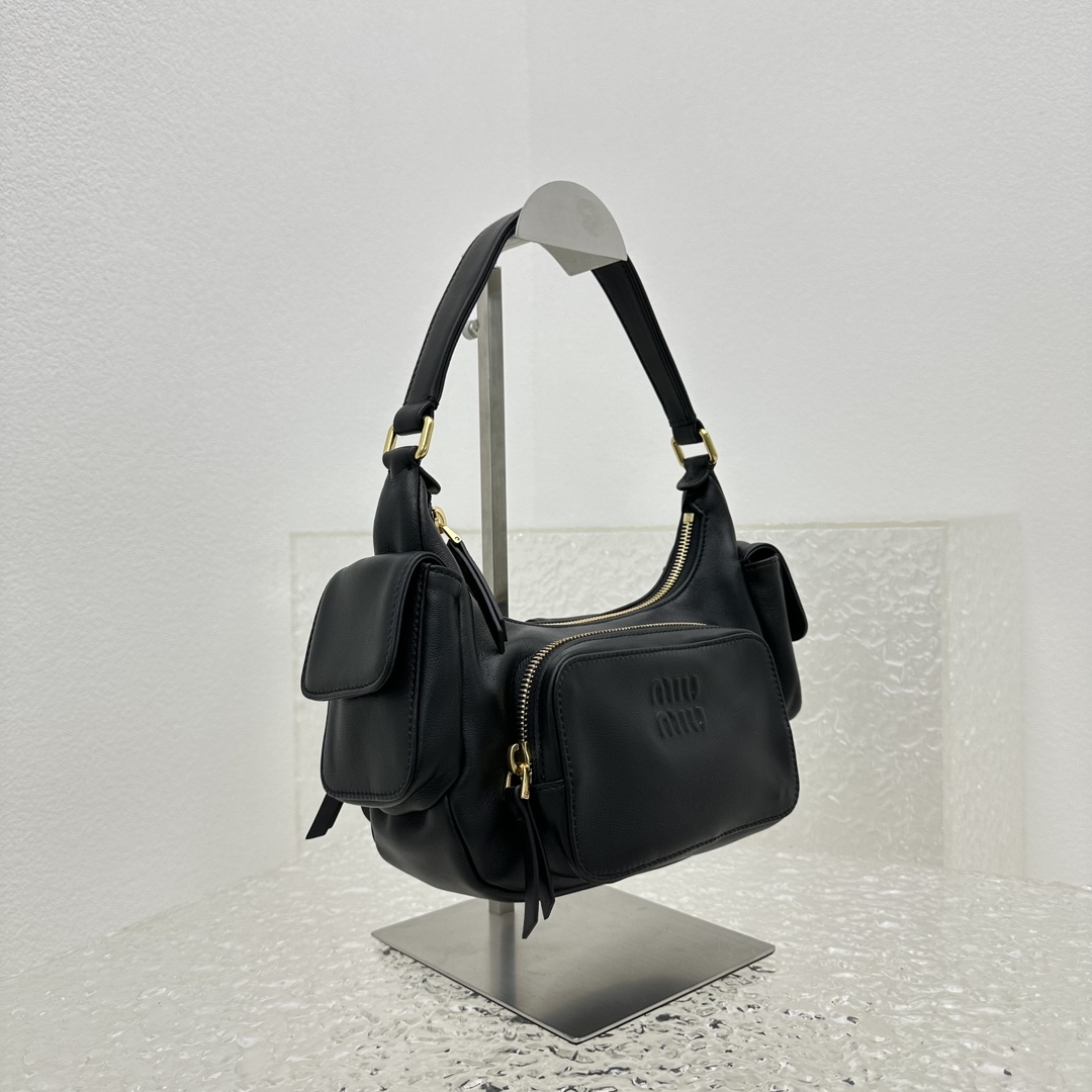 Miu Miu Nappa Leather Pocket Bag (21-12-6cm) - PerfectKickZ