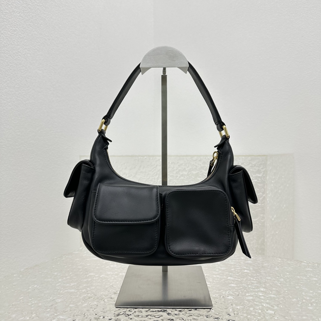 Miu Miu Nappa Leather Pocket Bag (21-12-6cm) - PerfectKickZ