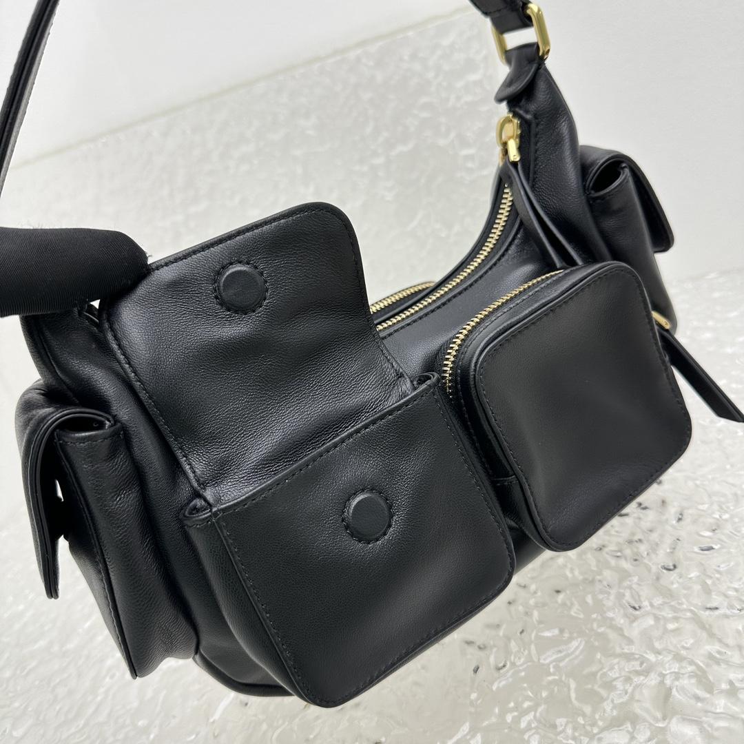 Miu Miu Nappa Leather Pocket Bag (21-12-6cm) - PerfectKickZ