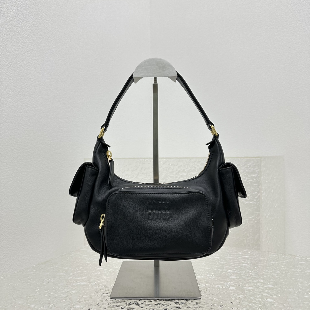 Miu Miu Nappa Leather Pocket Bag (21-12-6cm) - PerfectKickZ