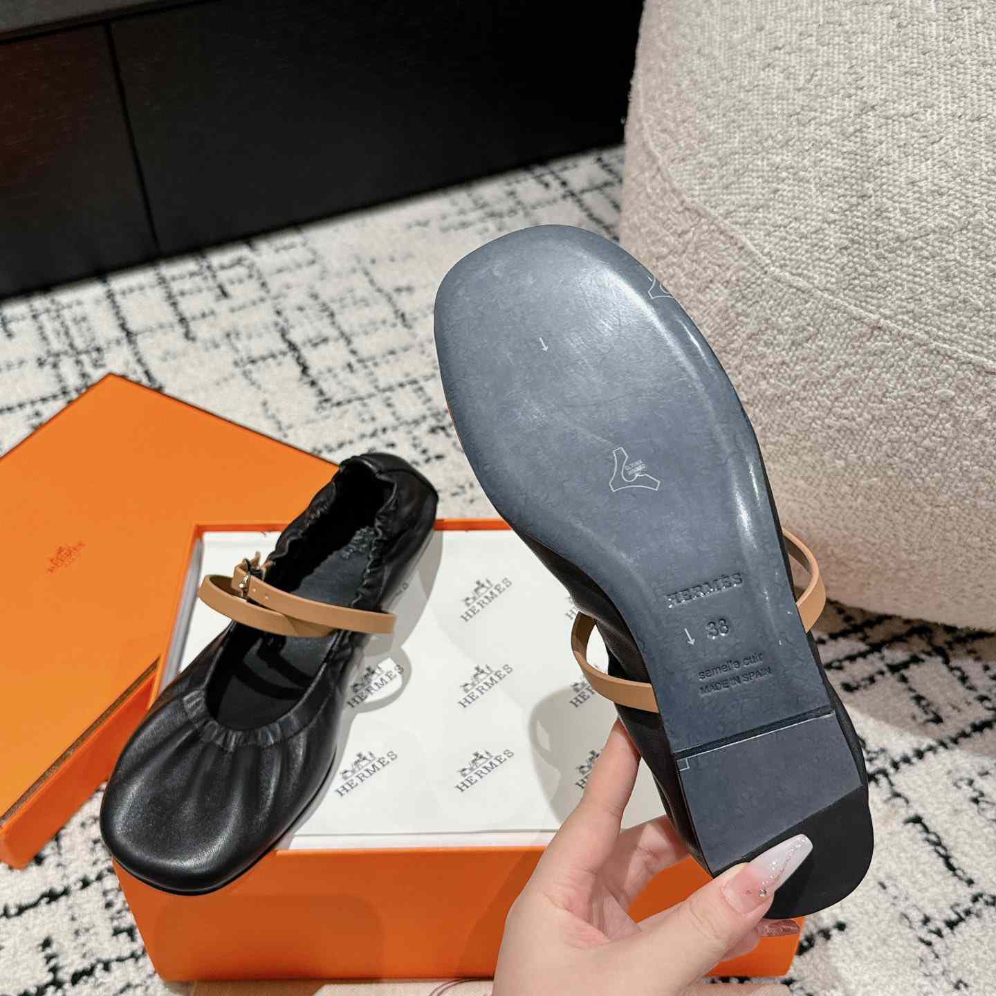 Hermes Jolly Ballet Flat - PerfectKickZ