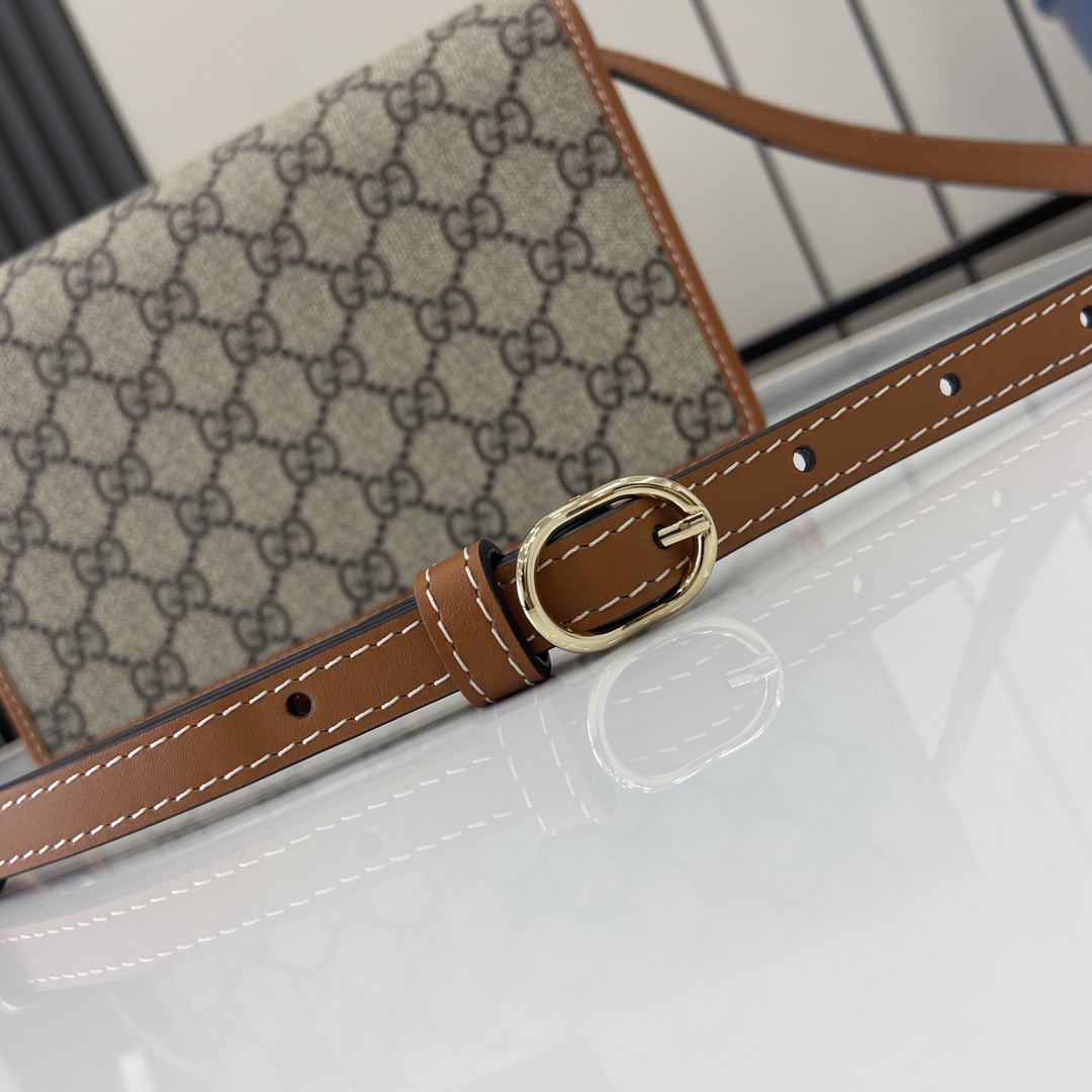 Gucci GG Emblem Super Mini Shoulder Bag - PerfectKickZ