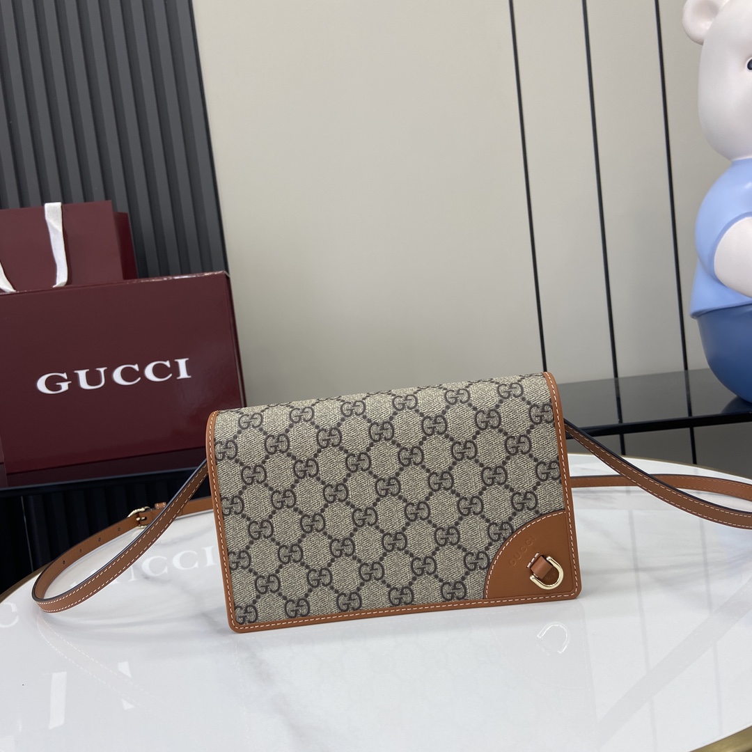 Gucci GG Emblem Super Mini Shoulder Bag - PerfectKickZ