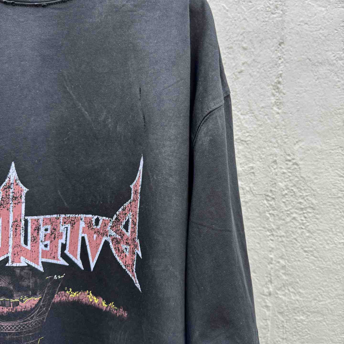 Balenciaga Paris Moon Upside Down T-Shirt Oversized In Black - PerfectKickZ