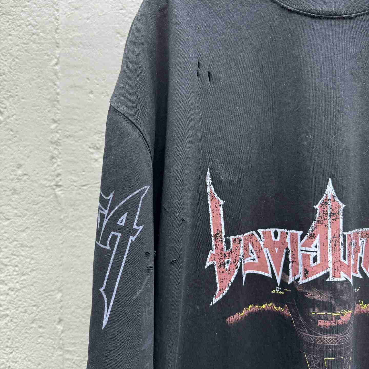 Balenciaga Paris Moon Upside Down T-Shirt Oversized In Black - PerfectKickZ