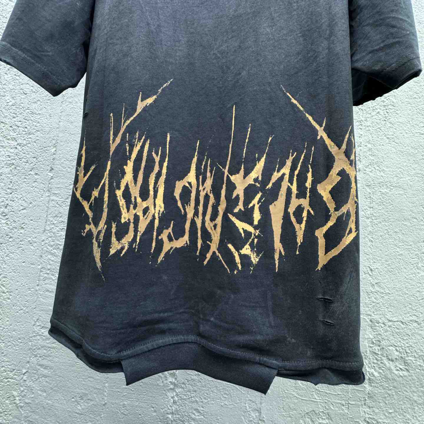 Balenciaga Paris Moon Upside Down T-Shirt Oversized In Black - PerfectKickZ