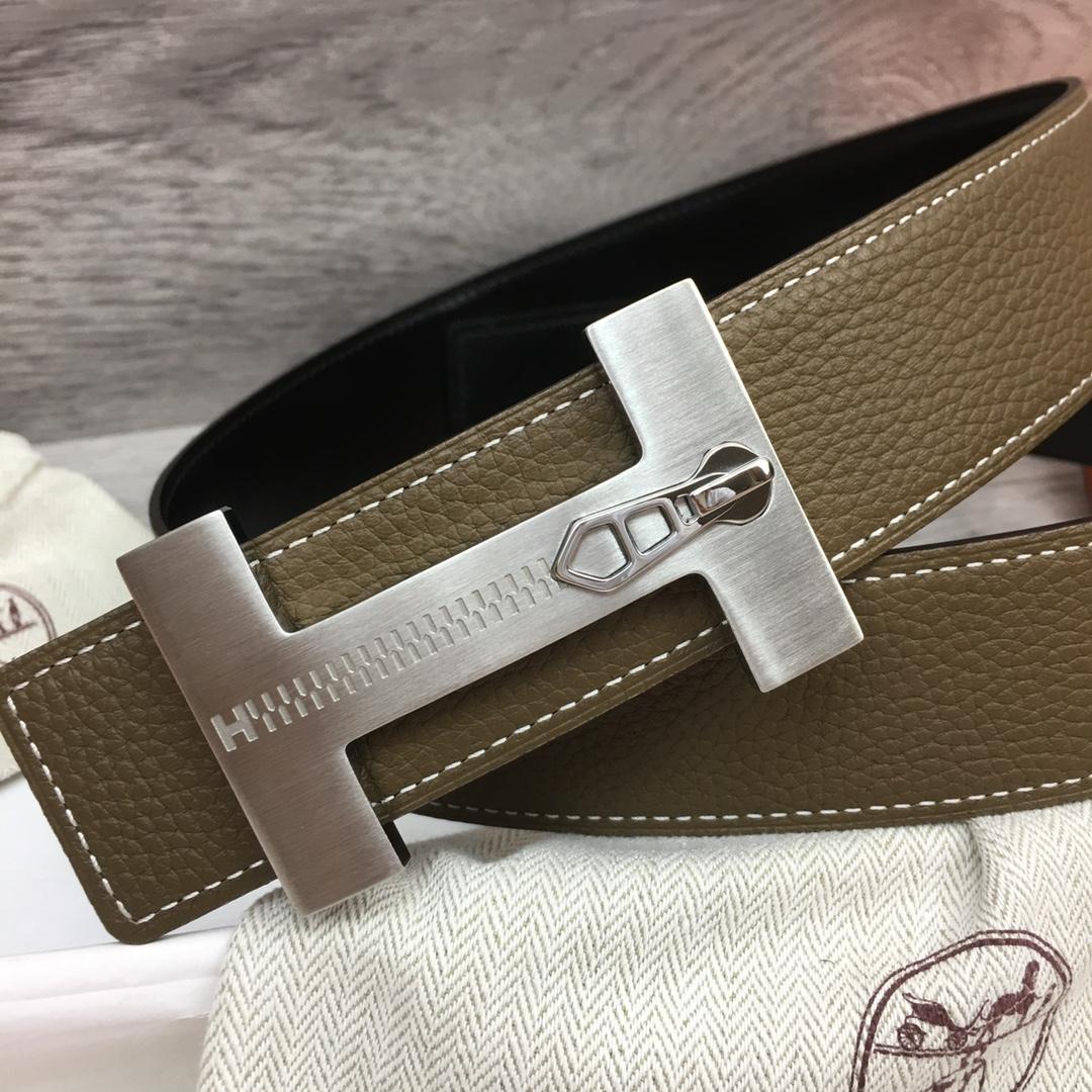 Hermes Leather H Buckle Belt - PerfectKickZ