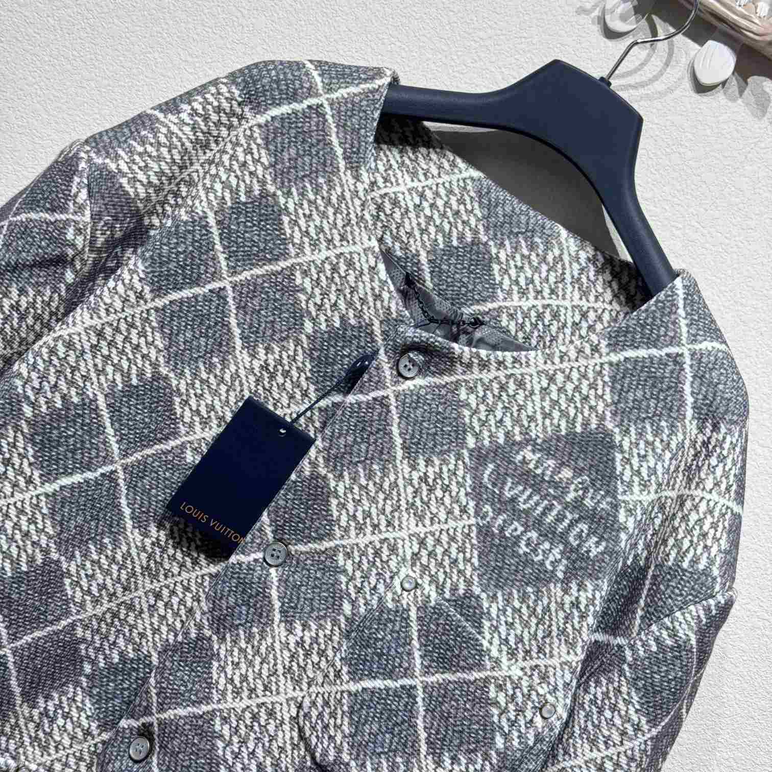 Louis Vuitton Chic Collarless Wool Jacket   1AGIZY - PerfectKickZ