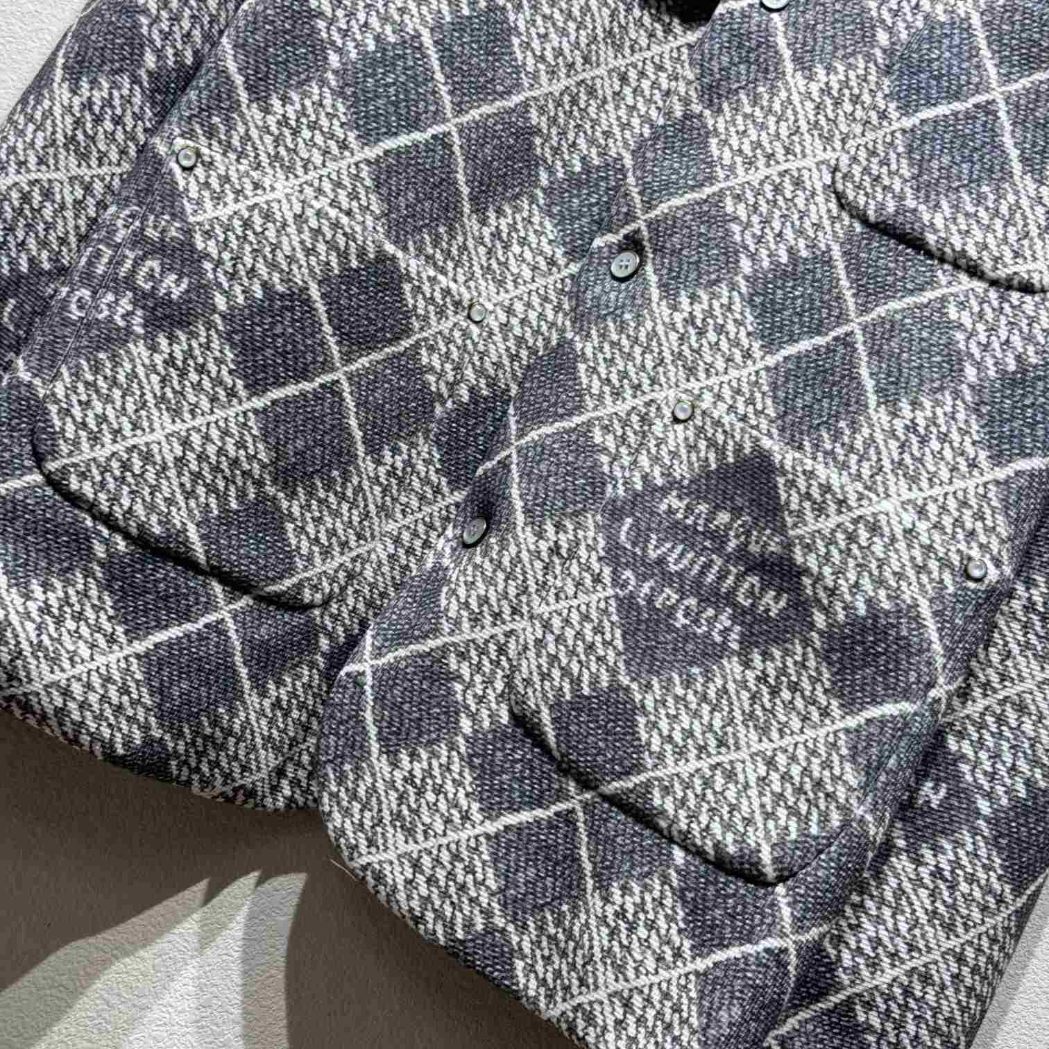 Louis Vuitton Chic Collarless Wool Jacket   1AGIZY - PerfectKickZ