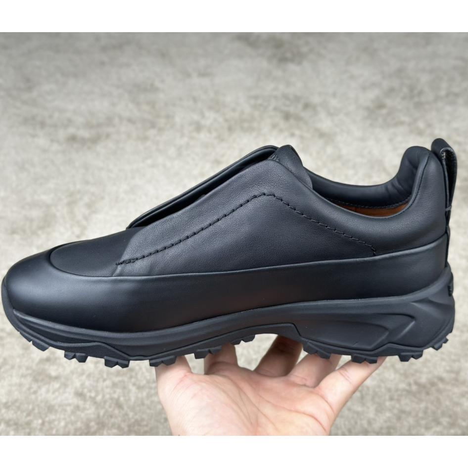 Zegna Suede And Leather Triple Stitch™ Monte Sneakers - PerfectKickZ