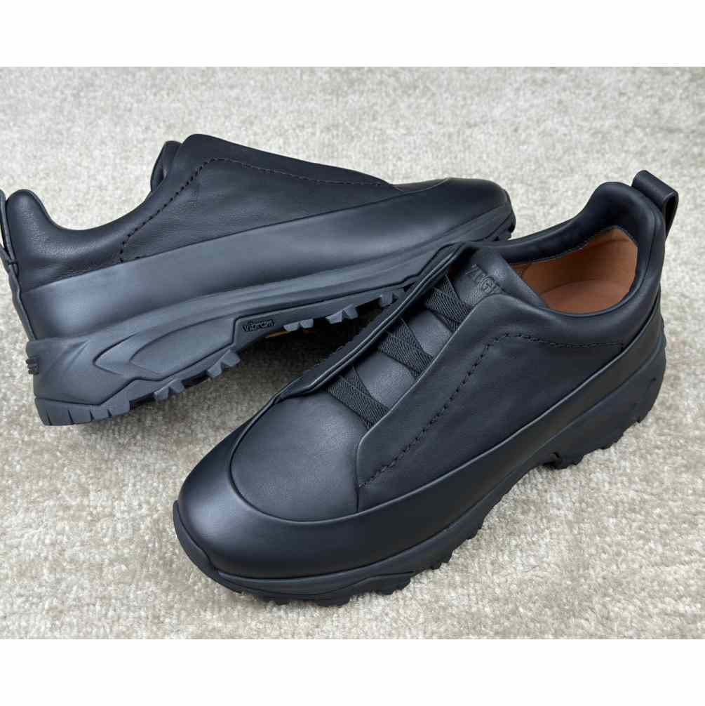 Zegna Suede And Leather Triple Stitch™ Monte Sneakers - PerfectKickZ