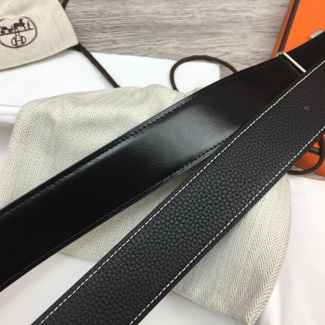 Hermes Leather H Buckle Belt - PerfectKickZ