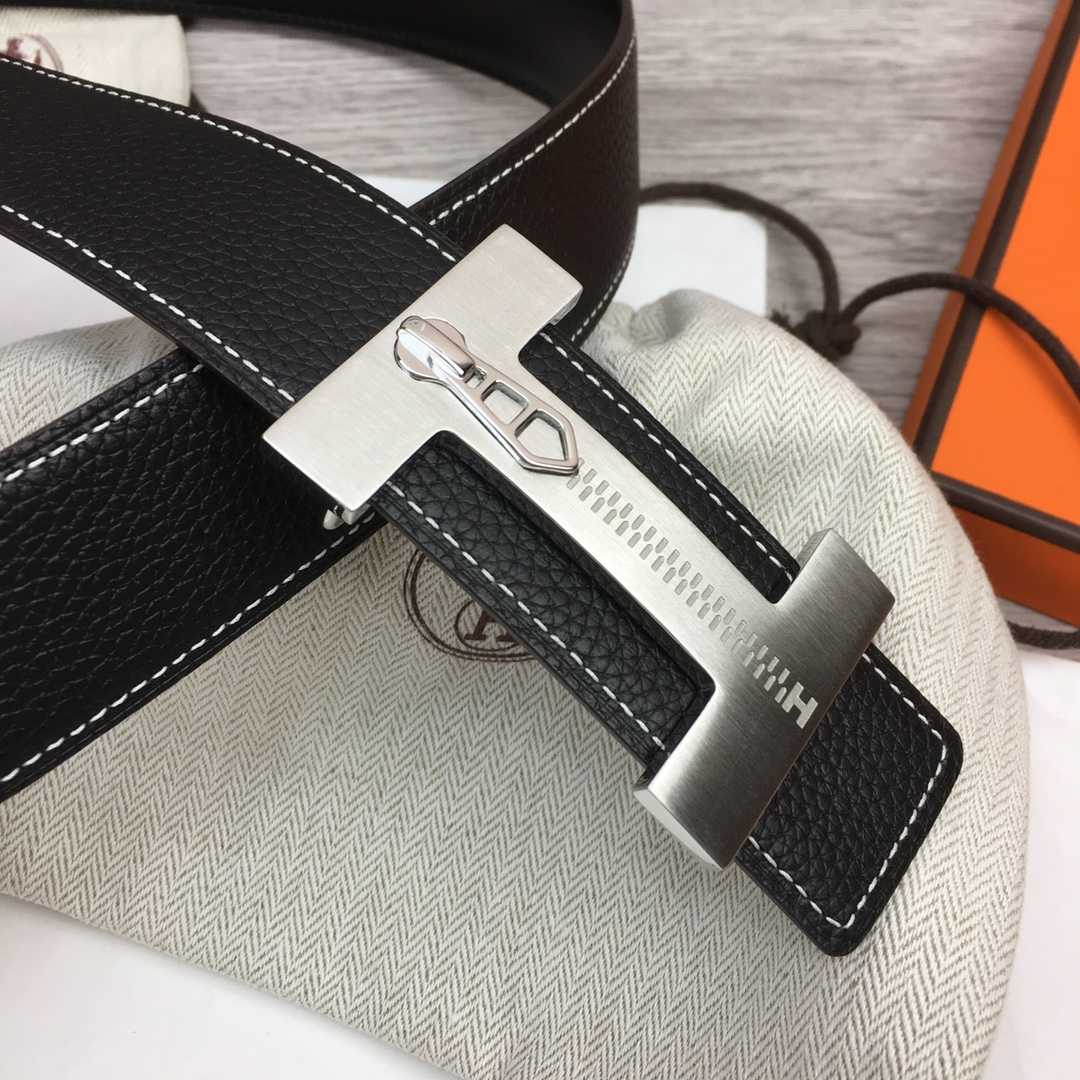 Hermes Leather H Buckle Belt - PerfectKickZ