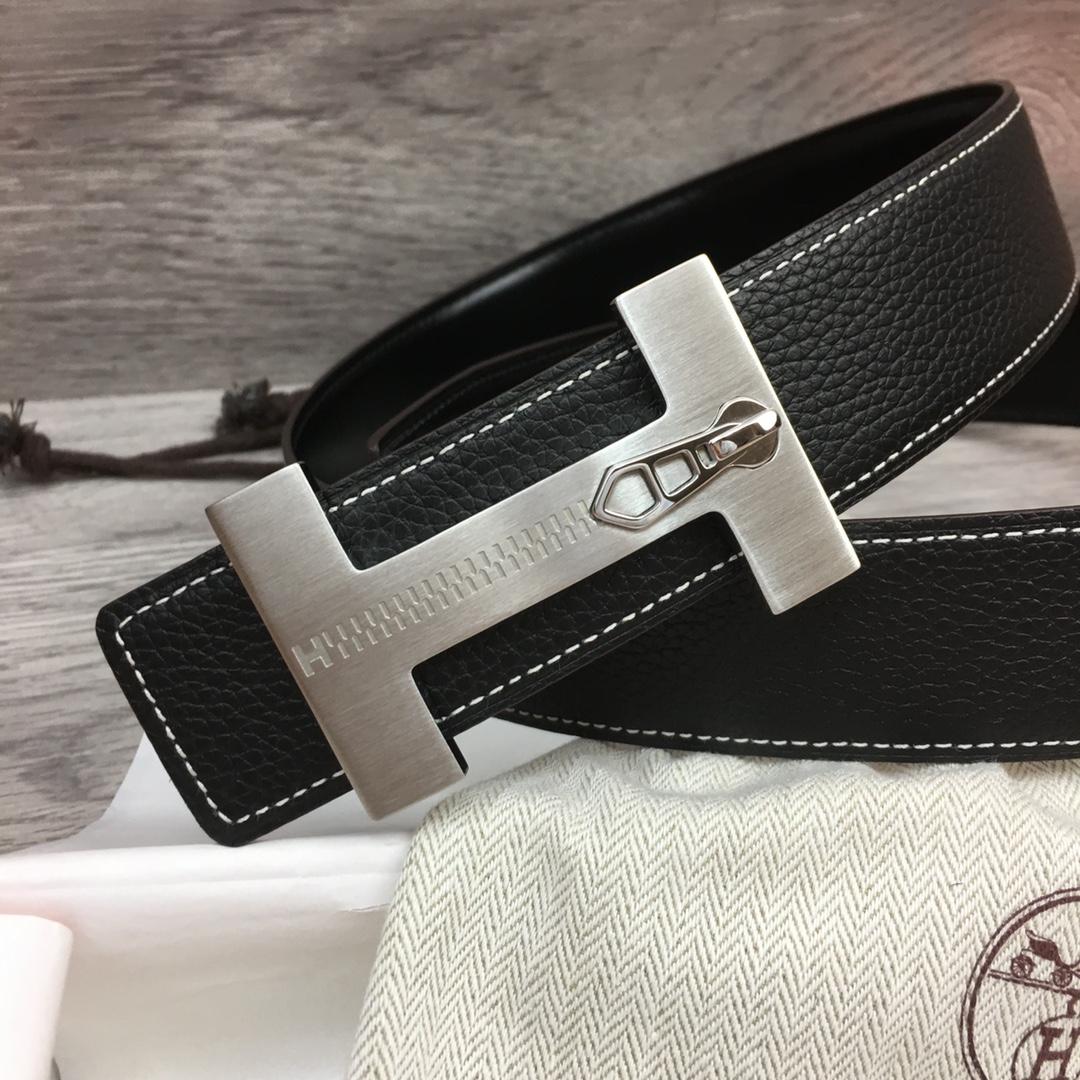 Hermes Leather H Buckle Belt - PerfectKickZ