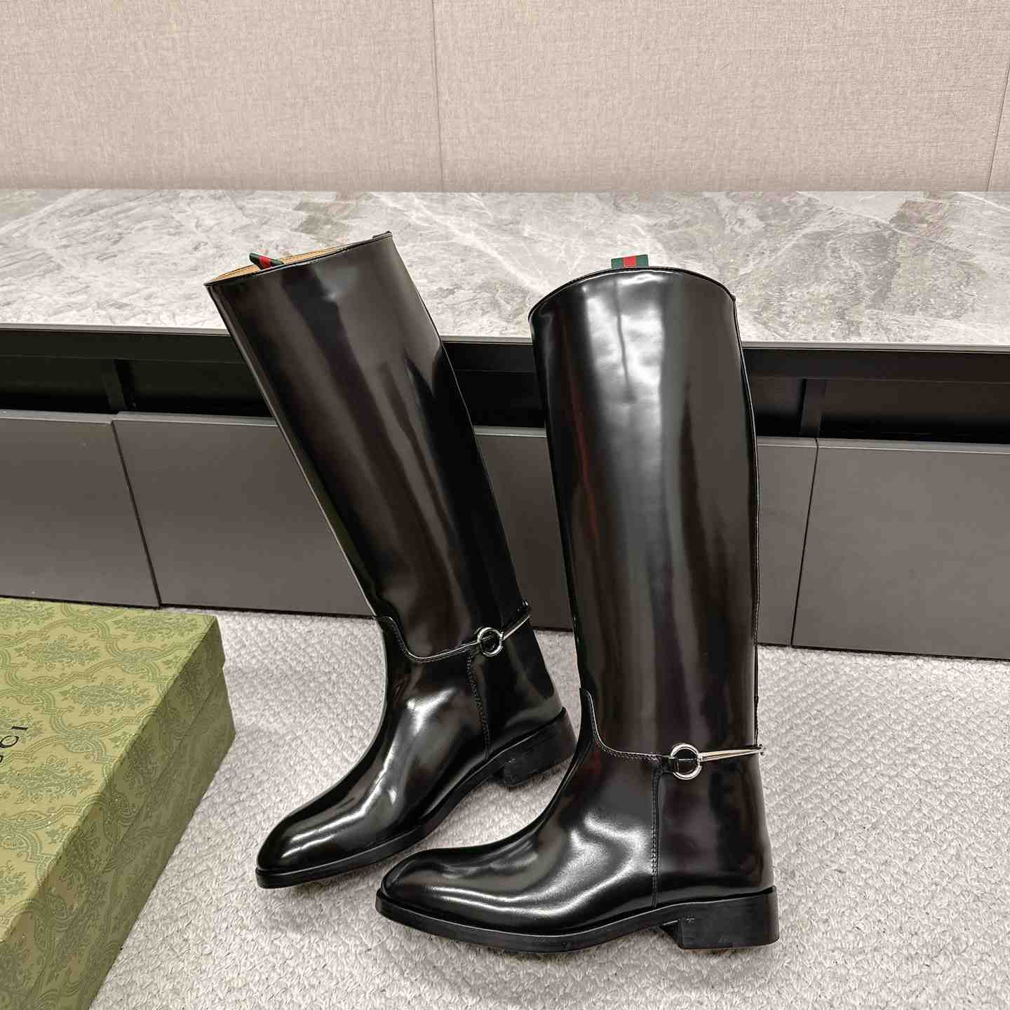 Gucci Women's Slim Horsebit Boot - PerfectKickZ