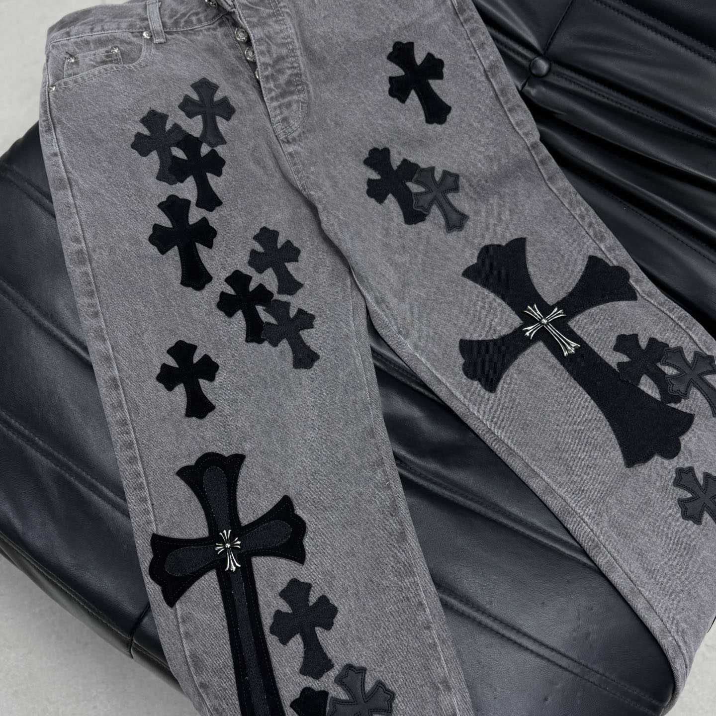 Chrome Heart X SexRecords Jeans - PerfectKickZ