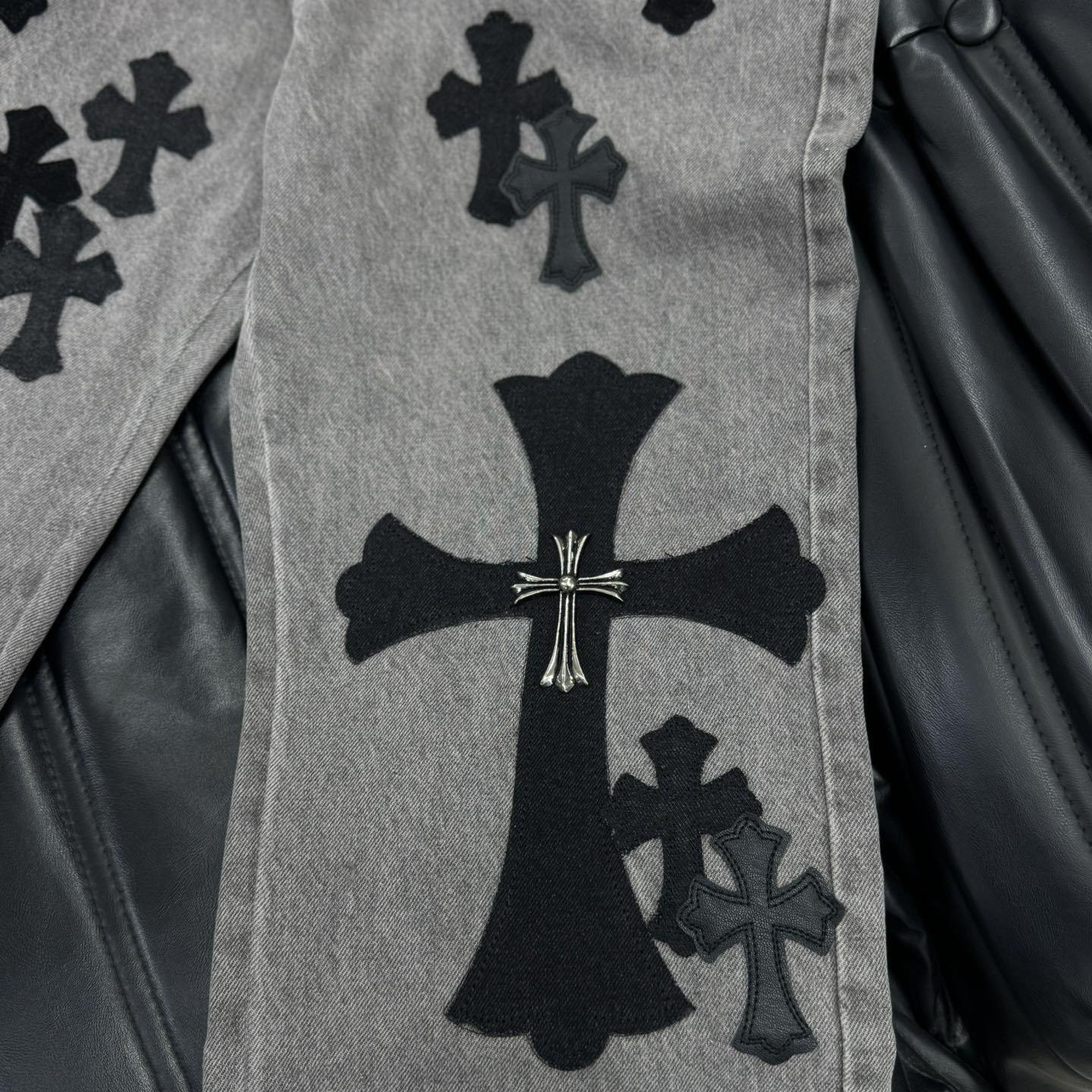 Chrome Heart X SexRecords Jeans - PerfectKickZ