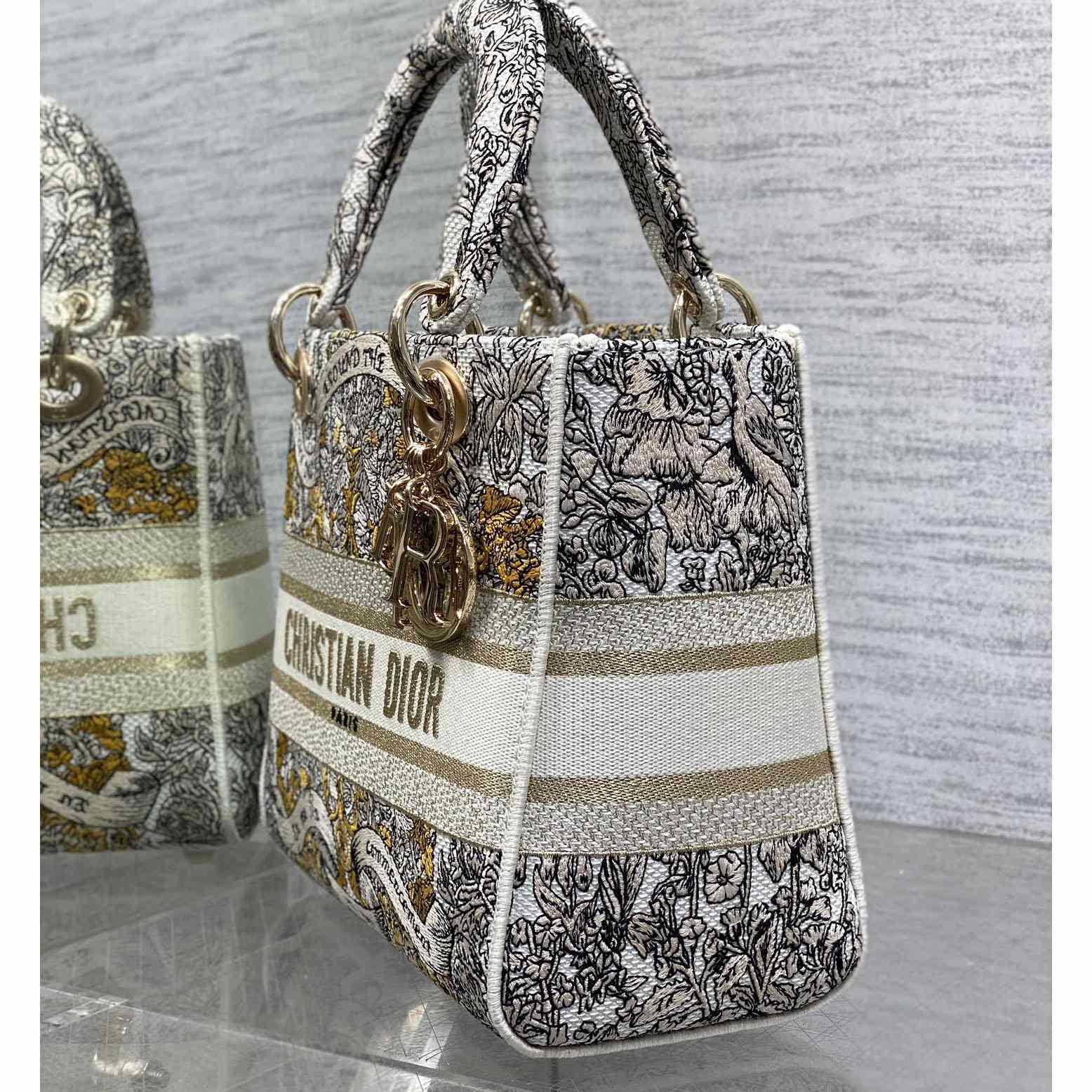 Dior Dioramour Medium Lady D-Lite Bag - PerfectKickZ
