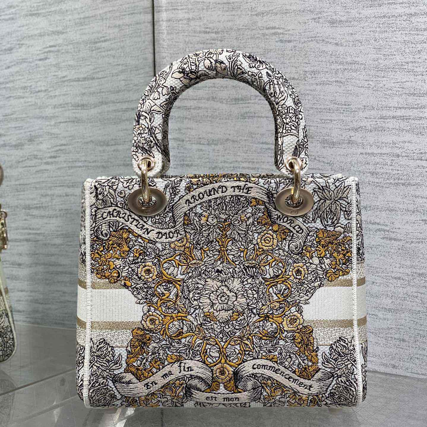 Dior Dioramour Medium Lady D-Lite Bag - PerfectKickZ