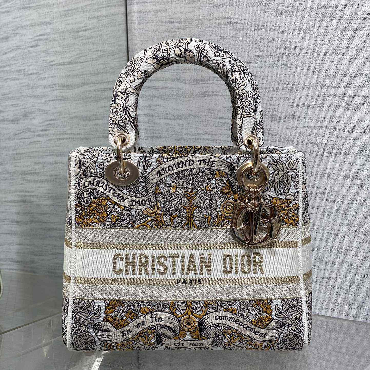 Dior Dioramour Medium Lady D-Lite Bag - PerfectKickZ