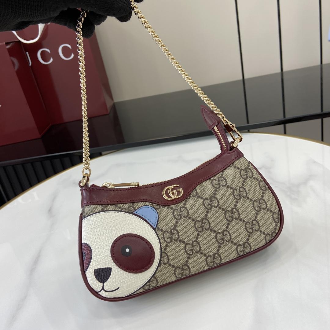 Gucci GG Mini Bag With Panda Detail - PerfectKickZ