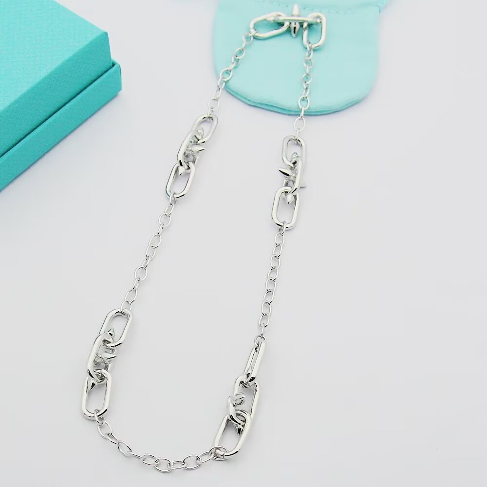 Tiffany & Co. Tiffany Titan by Pharrell Williams Medium Link Station Necklace - PerfectKickZ